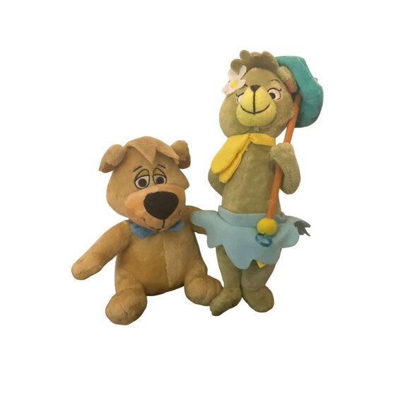 Boo Boo and Cindy Bear Stuffed Animal Hanna-Barbera Yogi Plush - Picture 1 of 8